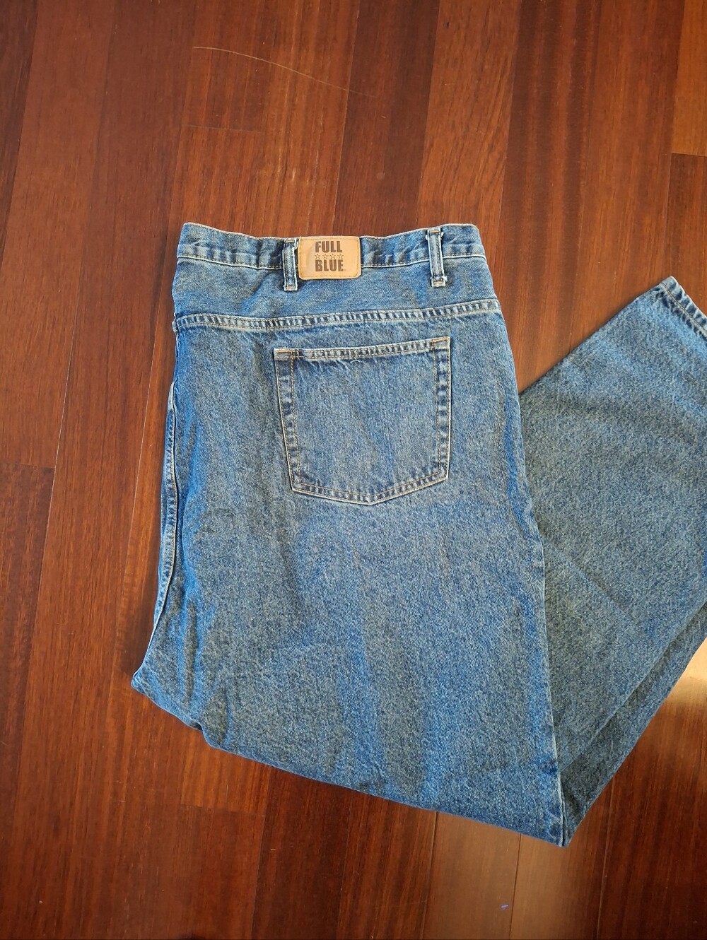 Full Blue Men's Size 54 X 30 Straight Fit Denim Jeans - Blue